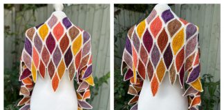 Blazing Gems Shawl Knitting Pattern