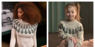 Christmas Tree Pullover Sweater Free Knitting Patterns