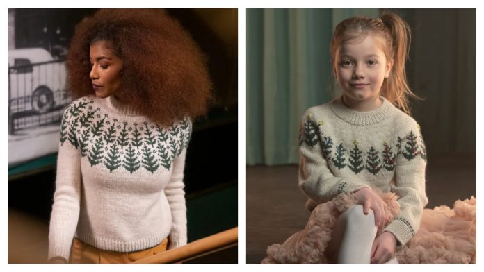 Christmas Tree Pullover Sweater Free Knitting Patterns