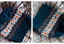 Deep Blue Colorwork Hat Free Knitting Pattern