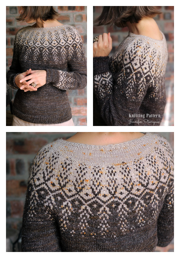 Goldwing Pullover Sweater Knitting Pattern