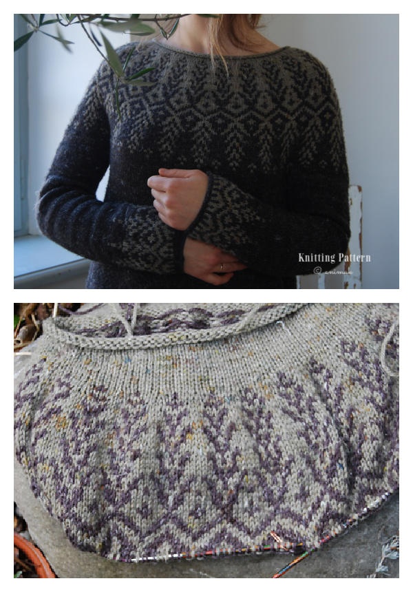 Goldwing Pullover Sweater Knitting Pattern