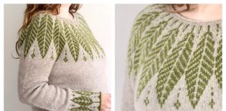 Greenleaf Pullover Sweater Knitting Pattern