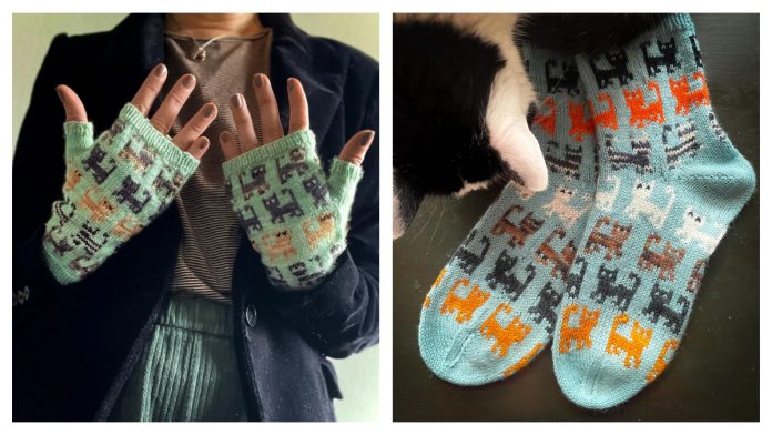 Herding Cats Mittens & Socks Knitting Patterns