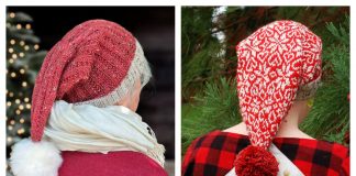 Red One Fancy Hat Free Knitting Pattern