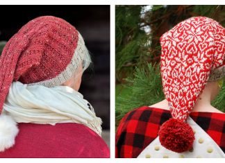 Red One Fancy Hat Free Knitting Pattern