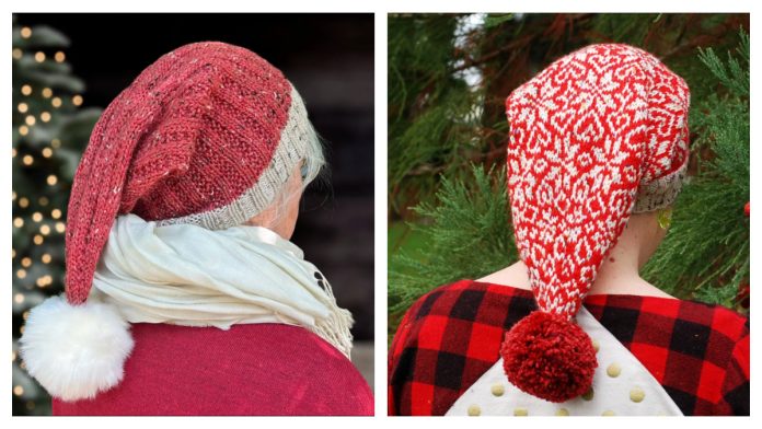 Red One Fancy Hat Free Knitting Pattern