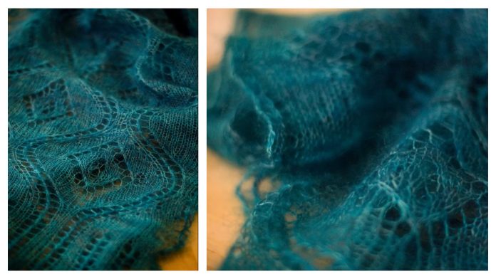 Seascape Stole Lace Shawl Free Knitting Pattern