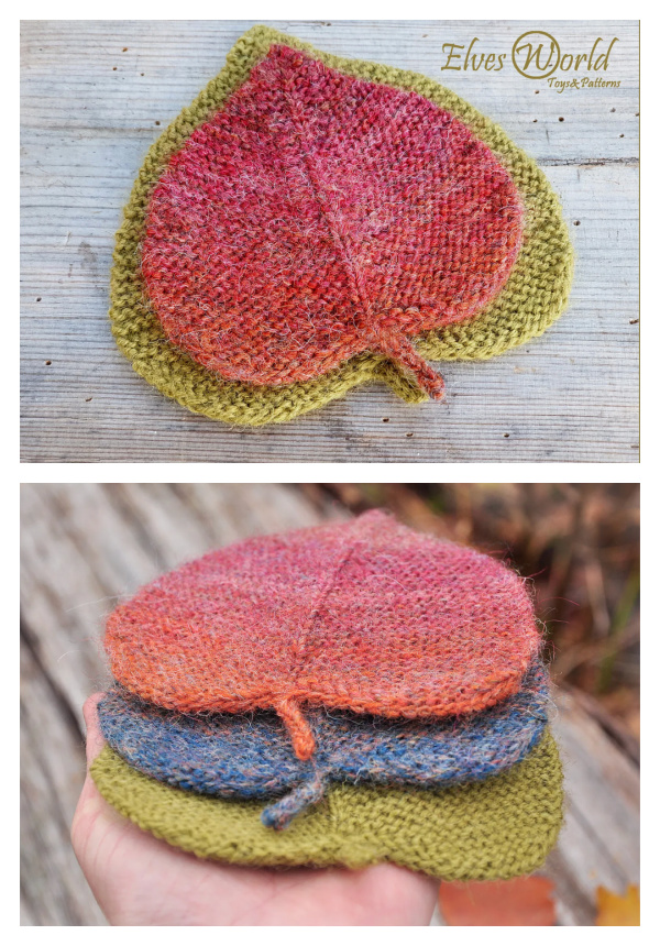 Small Linden Leaf Ornament Knitting Patterns