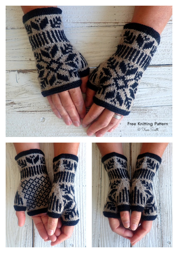 Star Power Mitts Free Knitting Pattern