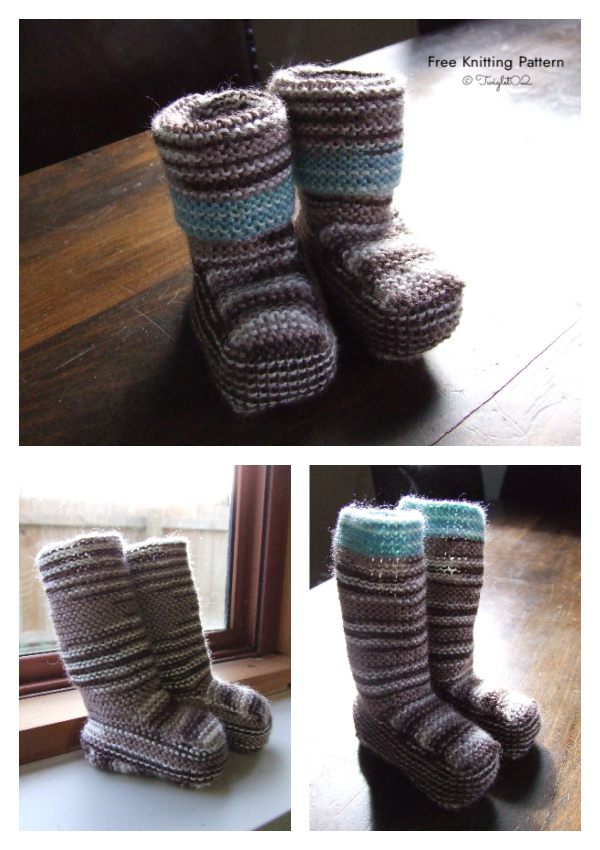 Stay-on Baby Shoes Free Knitting Pattern