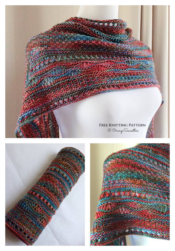 Stitch Sampler Shawl Free Knitting Pattern