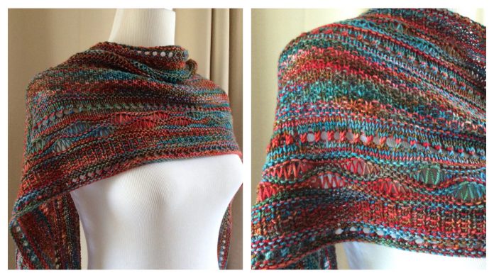 Stitch Sampler Shawl Free Knitting Pattern