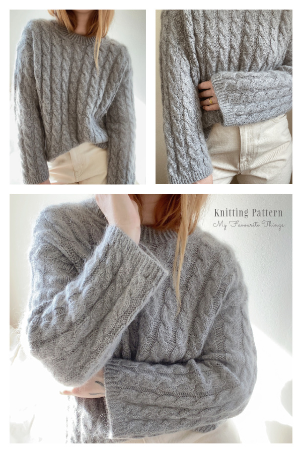 An Oversized Cable Sweater Knitting Pattern