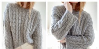 An Oversized Cable Sweater Knitting Pattern