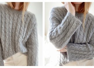 An Oversized Cable Sweater Knitting Pattern