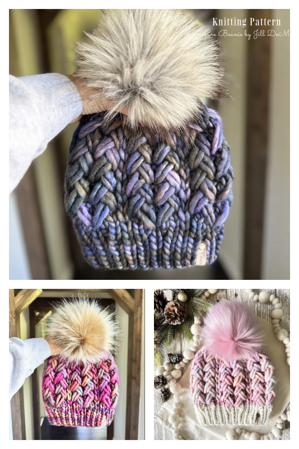 Chunky Suspire Beanie Hat Knitting Pattern