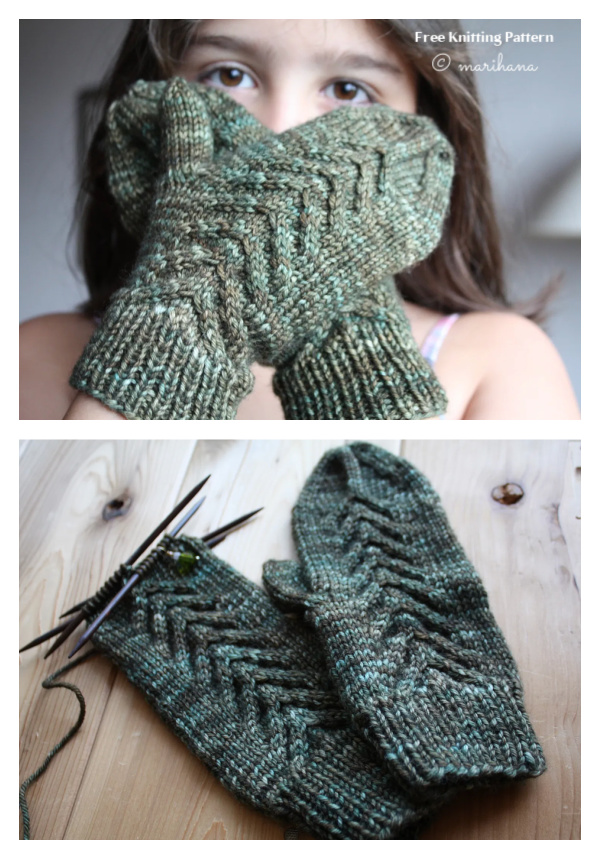 Cruiser Cable Mittens Free Knitting Pattern