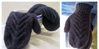 Cruiser Cable Mittens Free Knitting Pattern