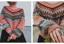 Easy V Pullover Sweater Knitting Pattern