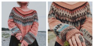 Easy V Pullover Sweater Knitting Pattern