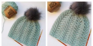 Leaves Best Cable Beanie Hat Knitting Pattern