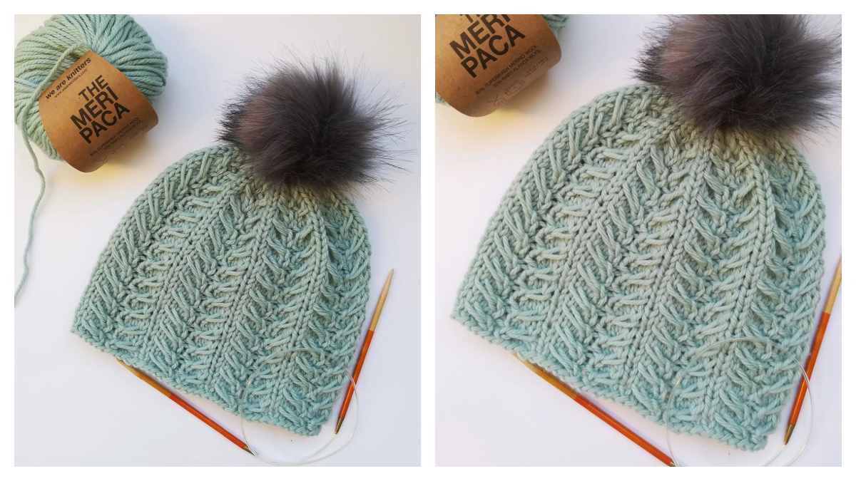 Leaves Best Cable Beanie Hat Knitting Pattern - Knitting Pattern