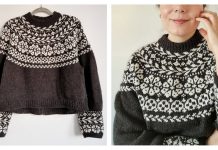 Lumme Flower Pullover Sweater Knitting Pattern