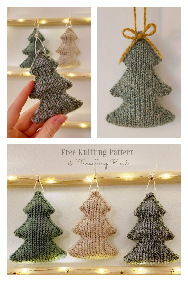 Merry Mini Tree Free Knitting Pattern