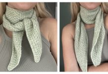 Mini Scarf Pearl Free Knitting Pattern