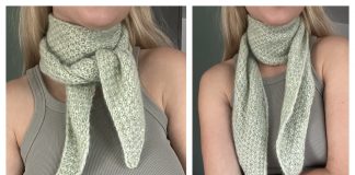 Mini Scarf Pearl Free Knitting Pattern