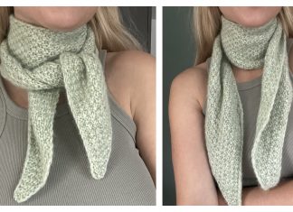 Mini Scarf Pearl Free Knitting Pattern