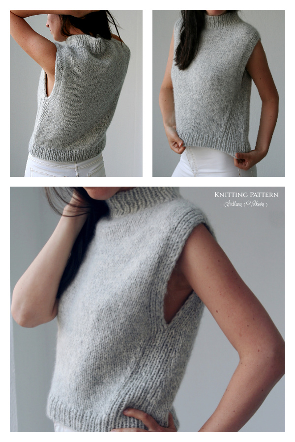 Nola Slipover Vest Knitting Pattern