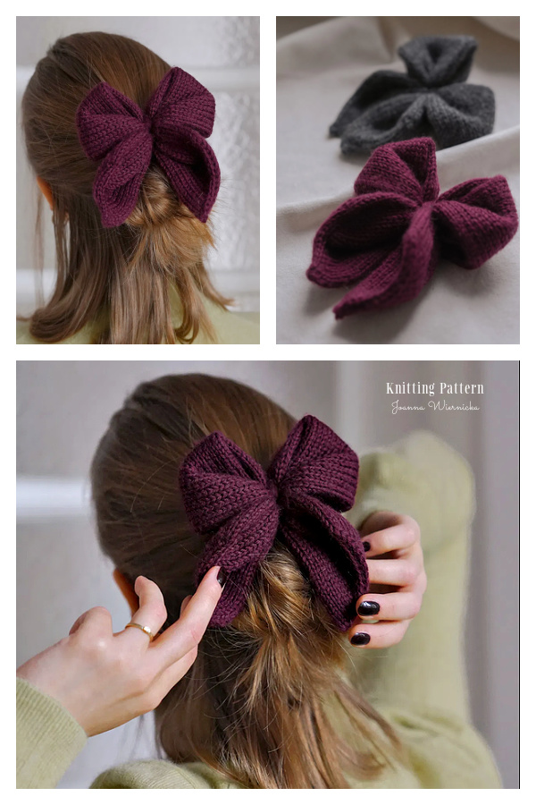 Rozeta Bow Knitting Pattern