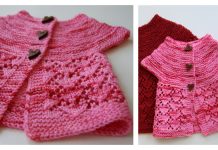 Baby Valentine Sweater Cardigan Knitting Pattern