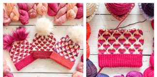 Heart to Heart Beanie Hat Knitting Pattern