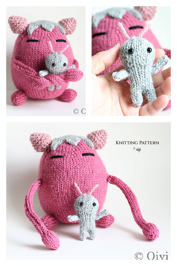 Hugs and Squoze Softie Knitting Patterns