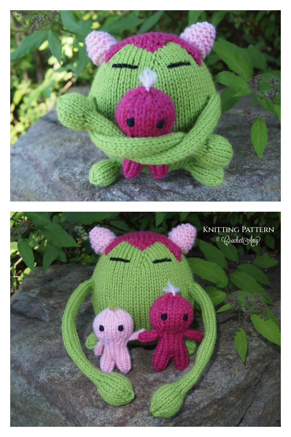 Hugs and Squoze Softie Knitting Patterns