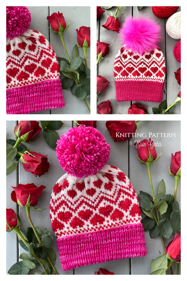 Love You Always Beanie Hat Knitting Pattern