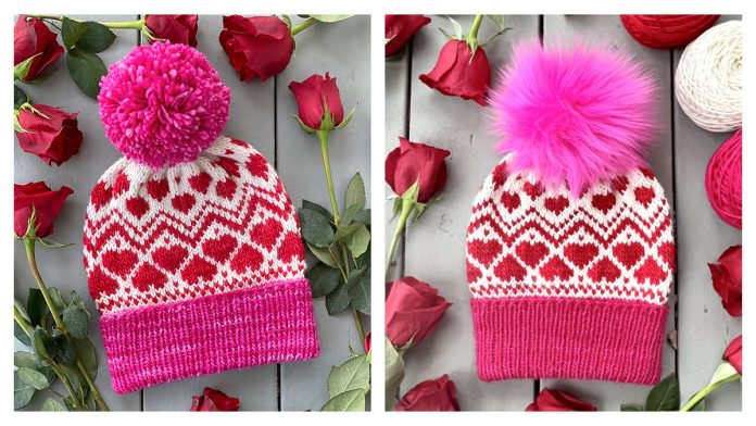 Love You Always Beanie Hat Knitting Pattern