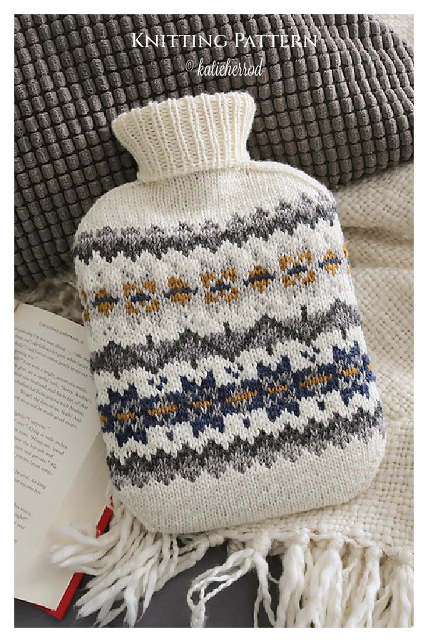 Maxine Hot Water Bottle Cover Knitting Pattern