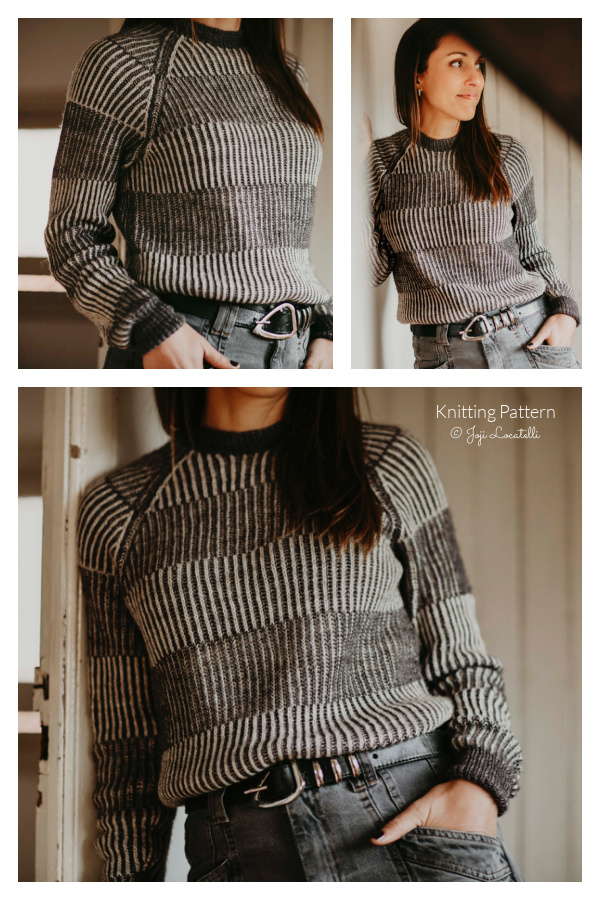 Newspaper Pullover Sweater Knitting Pattern