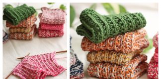 Ribbed Dishcloths Free Knitting Pattern