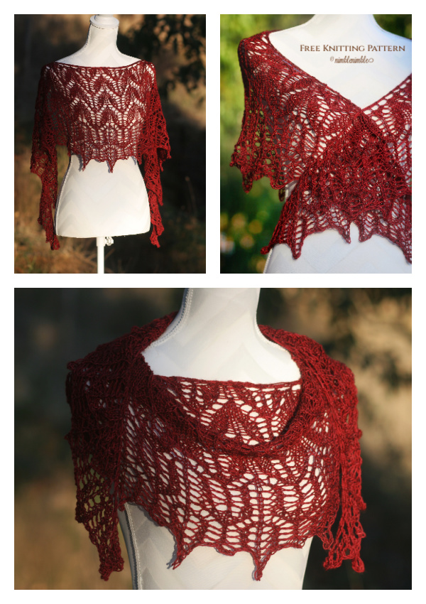 Sacre Coeur Valentine Lace Shawl Free Knitting Pattern