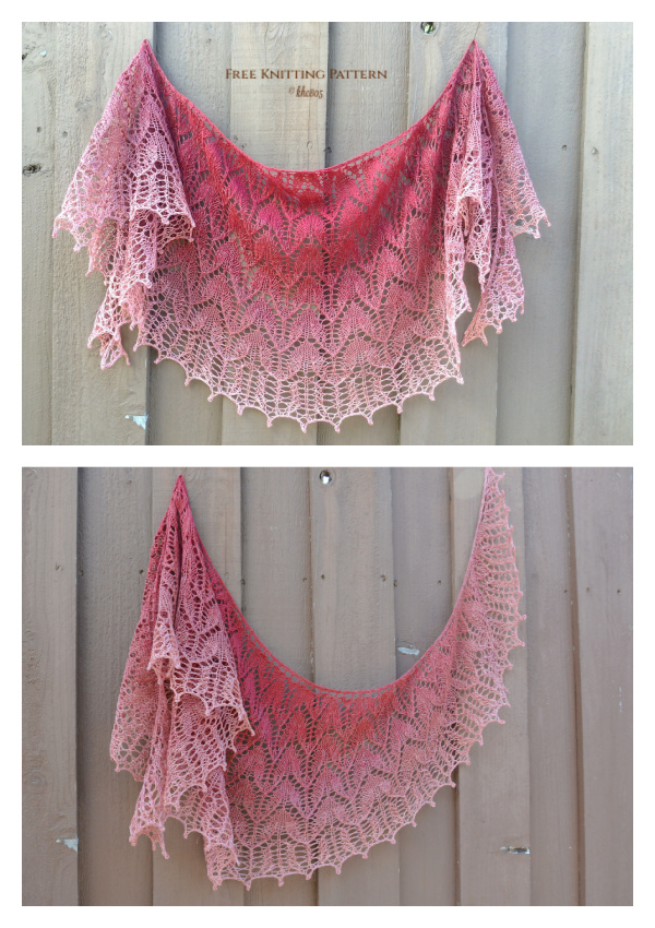 Sacre Coeur Valentine Lace Shawl Free Knitting Pattern