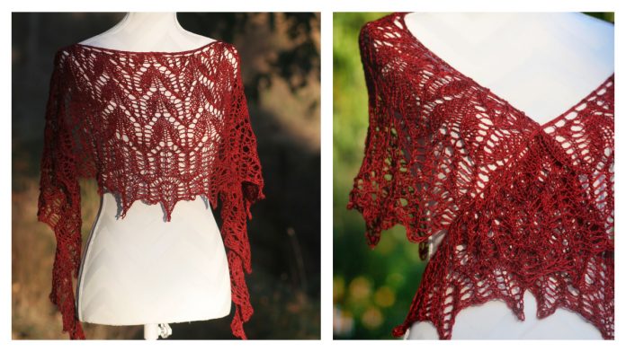 Sacre Coeur Valentine Lace Shawl Free Knitting Pattern