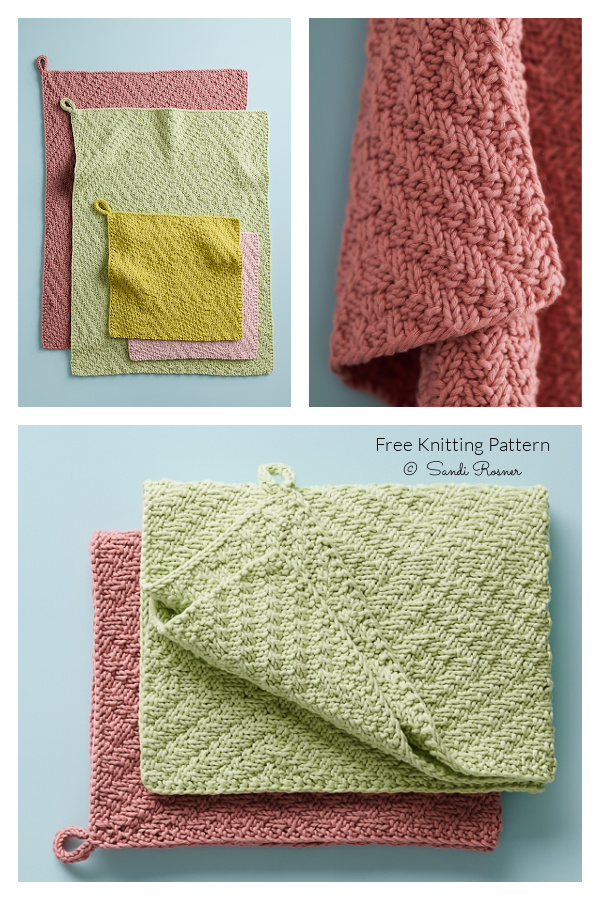 Tin Ceiling Washcloth Hand Towel Free Knitting Patterns