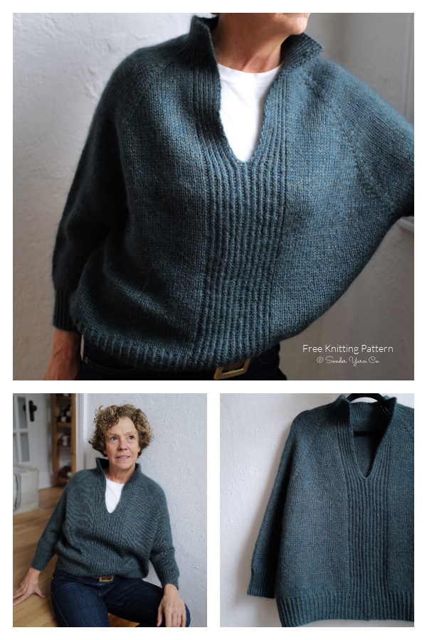 Turtle Dove V-neck Cardigan Free Knitting Pattern