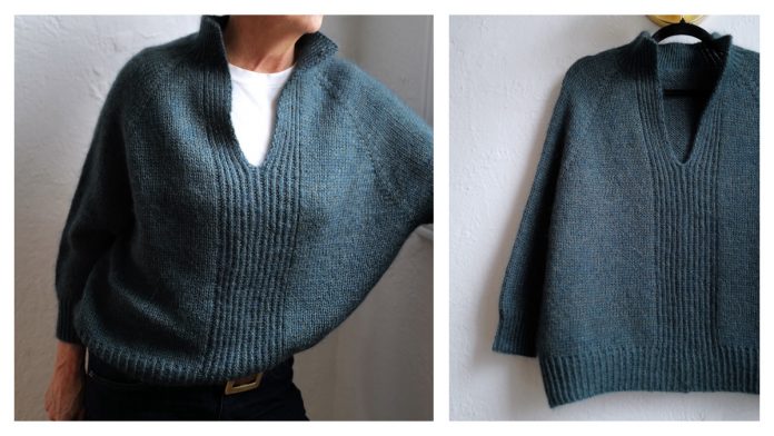 Turtle Dove V-neck Cardigan Free Knitting Pattern