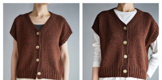 V Neck Chokki Vest Knitting Pattern